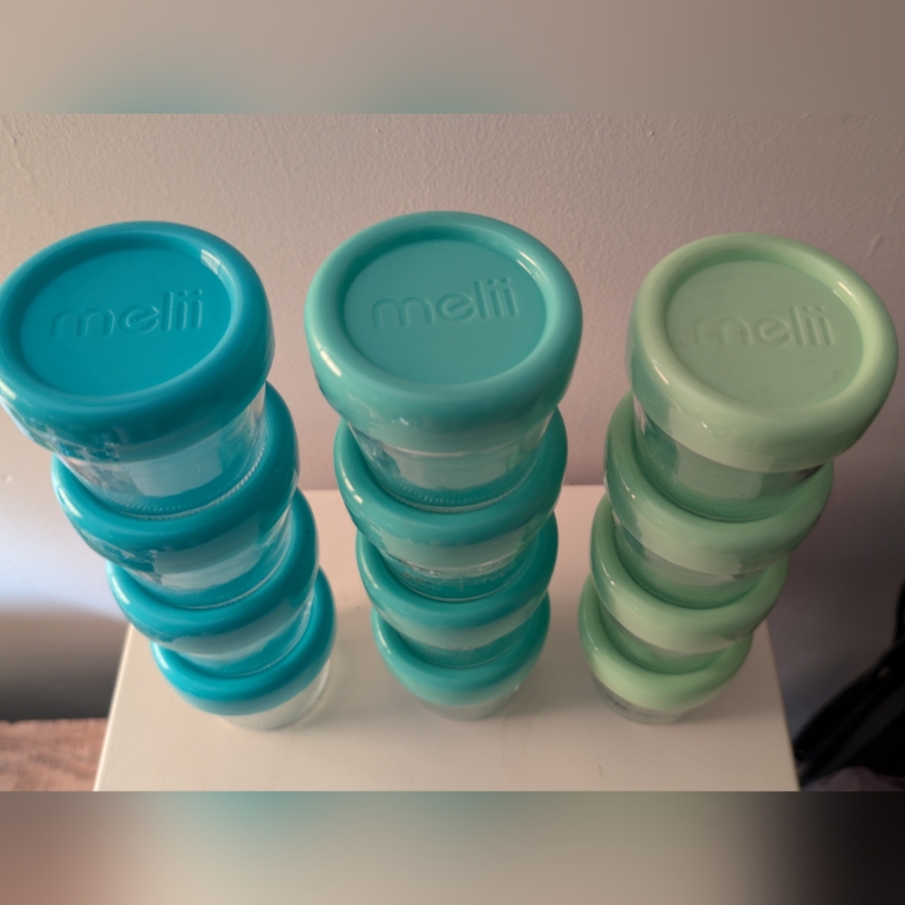 12 Melii 2oz Glass Lidded Jars
